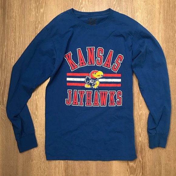 Russell Athletic Other - Kansas Jayhawks KU Russell Athletic Long Sleeve Shirt Men's Size Small